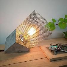 Contemporary Table Lamps For Your Living Room Www Contemporarylighting Ey Contemporarylighting Lightin Metal Lamp Shade Concrete Table Lamp Concrete Lamp