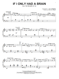 If i only had a brainif i only had a brain. Harold Arlen If I Only Had A Brain Sheet Music Pdf Notes Chords Musical Show Score Ukulele Download Printable Sku 121228