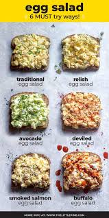 Easy Egg Salad 6 Variations Recipe In 2020 Easy Egg Salad Recipes Fresh Salad Recipes