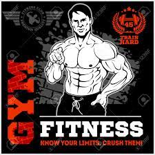 Maybe you would like to learn more about one of these? Gym Poster Template With A Bodybuilder Pointing A Finger Royalty Free Cliparts Vectors And Stock Illustration Image 99995693