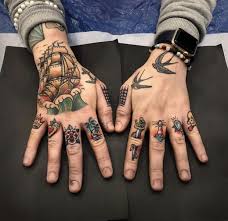 Pin By Francisco Neto On Neo Traditional Tatts Hand Tattoos For Guys Traditional Hand Tattoo Finger Tattoos