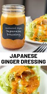 Japanese Restaurant Style Ginger Salad Dressing In 2020 Homemade Salads Salad Dressing Recipes Homemade Ginger Salad Dressings