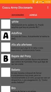 Explore tweets of coscu army oficial @coscuarmyof on twitter. Coscu Army Diccionario For Android Apk Download