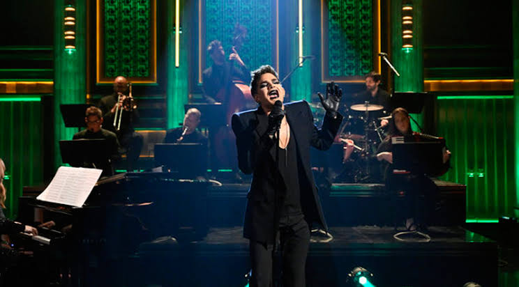 Adam Lambert Gives Chilling Performance of 'Cabaret' Song for Jimmy Fallon  - Watch Now! | Just Jared - Celebrity News and Gossip | Entertainment
