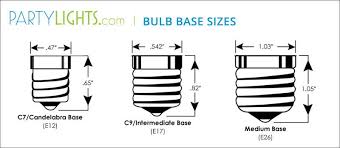 Light Bulb Socket Guide Info On Sizes Types Shapes Partylights