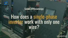 How does a single-phase inverter work with only one wire ...