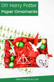 Diy harry potter christmas decorations. Diy Paper Harry Potter Ornaments