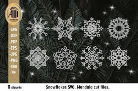 Available source files and icon fonts for both personal and commercial use. Snowflakes Svg Christmas Snowflakes Mandala Svg 930358 Illustrations Design Bundles