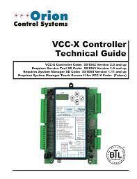 VCC-X CONTROLLER TECHNICAL GUIDE 01C | Manualzz