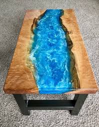 Epoxy Resin Ocean And Maple Coffee Table Ideias Para Mobilia Coffee Epoxy Ideias Maple Mobilia Ocean Par Epoxy Tischplatte Harztisch Holzharztisch
