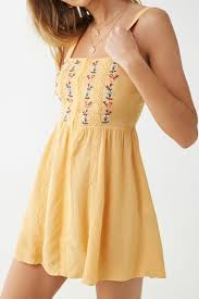 Floral Embroidered Mini Dress Forever 21 Trendy Dresses Summer Cute Dresses Fashion