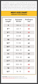 Mens Size Chart