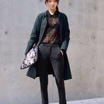 Jupe Serre Noir Overdized Crop Top Gris Dlinnye Volosy Volosy Koreya