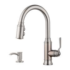Find quality kitchen and bathroom faucets from ace hardware to add stylish function to every room in your home. Stainless Steel Breckenridge F 529 7bcse 1 Handle Pull Down Kitchen Faucet Pfister Faucets