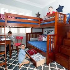 Our corner bunk bed is the only corner bunk bed of its kind that we are aware of fulfilling the din en 747 safety standard for bunk beds and high beds. High Twin Over Full Corner Loft Bunk Bed With Ladder Stairs Coole Etagenbetten Betten Fur Kinder Dreifache Etagenbetten