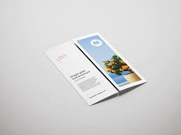 Mockup to showcase your designs in modern way. Free Single Gate Fold Brochure Mockup Mockups Design Free Premium Mockups Brochure Pamphlet Template Brochures Mockups