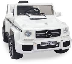 Licensed Mercedes G63 12 Volt Ride On In White Mercedes G63 Car Ride On Toys
