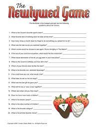 Bridal Shower Games Questions For Groom Wedding Shower Games Bridal Shower Games Funny Newlywed Game