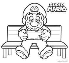 This is a sketch of mario haven acquired a power up. Mario Bros Coloring Pages Ideas Whitesbelfast Com