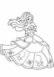 Desenhos para colorir, clique na imagem ao aparecer em outra janela, clique com o botão direito do mouse sobre a imagem e escolha a opção imprimir ou a opção salvar como que salva a imagem em seu computador. Desenhos Para Colorir Princesas Barbie