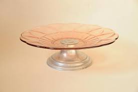Coupe A Fruits Art Deco Vintage En Verre Rose Plat Ancien En Glass And Aluminium Fruit Art Art Deco