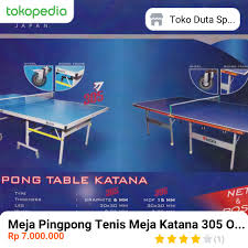 Jual Meja Pingpong Tenis Meja Katana 305 Outdoor Waterproof Import Meja Pingpong Dengan Harga Rp 7 000 000 Dari Toko Online Toko D Meja Pingpong Katana Produk