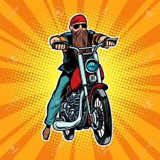 Here is a collection of our top bike games for you to play. Biker Bearded Man On A Motorcycle Comic Cartoon Pop Art Vector Retro Vintage Drawing Royalty Free Cliparts Vectors And Stock Illustration Image 124158617