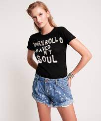 Rock N Roll Saved My Soul Fitted Tee Oneteaspoon