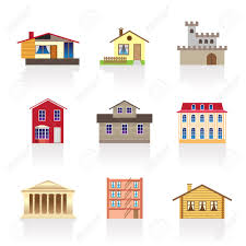 Casas, departamentos, terrenos y otras propiedades. Diferentes Tipos De Casas Y Edificios Ilustracion 1 Ilustraciones Vectoriales Clip Art Vectorizado Libre De Derechos Image 7071411