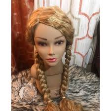 Ombre Blonde Wig, Black Roots Platinum Blonde Curly Wig, Long Heat  Resistant Synthetic Wig