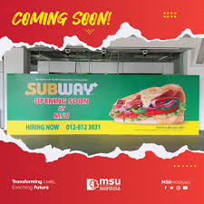 3415 rue mctavish mclennan library. Msu Malaysia On Twitter Subway Is Opening Soon In Msumalaysia It Brings Us Joy To See A Sign On A Storefront That Says Subway Opening Soon Rt If You Are