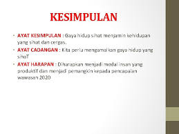Setiap individu ingin hidup sihat dari segi fizikal dan mental. Bahasa Melayu Tingkatan 4 Minggu 1 Mior Muhammad