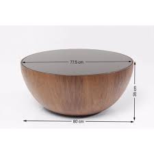 Coffee Table Tear Drops Walnut O80cm Kare Design In 2020 Coffee Table Table Safety Glass