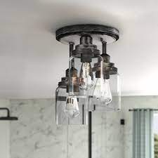 Wayfair rustic flush mount lighting. Williston Forge Ohler 3 Light 11 2 Cluster Cylinder Semi Flush Mount Reviews Wayfair