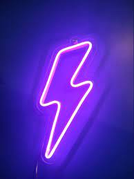 Led Lightning Boltneon Sign Lightninglightning Bolt Neon Etsy Dark Purple Aesthetic Purple Wallpaper Purple Aesthetic