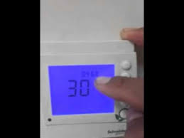 Device factory resetdevices can be reset manually at any time e.g. Setting Thermostat Schneider Youtube