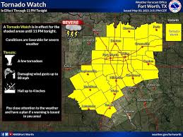 6 hours ago · a watch means tornadoes are possible and that the area should be prepared in case one develops. Tornado Watch Issued For North Texas Until 11 Pm There Will Be More Watches Later