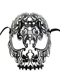 Black And White Masquerade Masks Full Face 75 52 Black Venetian Metal Filigree Full Face Skull Masquerade Mask Goth Masked Ball Ebay Metal Skull Metal Mask Skull Mask