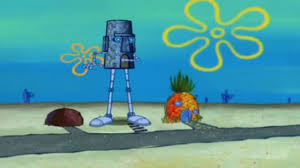 Der versuch, ihn auszustellen, scheitert jedoch fast, da er von dem starken gedröhne weggeblasen wird.) spongebob: Spongebob Schwammkopf Thaddaus Haus Ist Lebendig Bosslimo Youtube