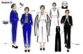 When was the last time you saw either wear a dress to enhance their feminine image? Clinton Gets Pantsuit Makeover From Reebok For Debate With Trump Wwd