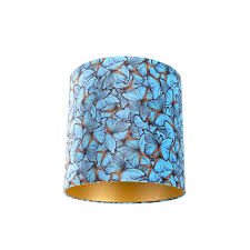 Pour un effet transparent intéressant, optez pour du papier de riz. Abat Jour Velours Papillon Design 40 40 40 Dore A L Interieur Lampeetlumiere