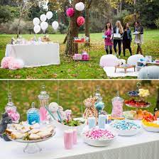 8 Must Haves For A Springy Outdoor Baby Shower Outdoor Baby Shower Park Baby Shower Ideas Outdoor Baby Shower Decorations