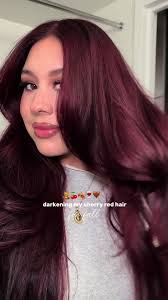 Cherry Red Hair Color Transformation