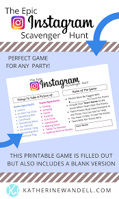 Birthday Games For Teens Account Suspended Birthday Party For Teens Scavenger Hunt Birthday Instagram Party
