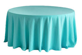 Round Polyester 132 Tablecloth Turquoise Event Tablecloth Party Table Cloth 120 Round Tablecloth