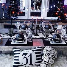 halloween themed m decorinspo loving black and white everything thanks bedbathandbeyond for th halloween home decor pumpkin table decorations spooky decor