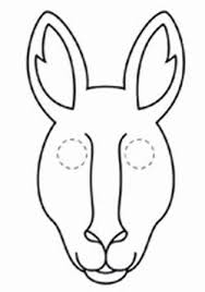 Image Result For Kangaroo Face Mask Face Mask Template Animal Masks Craft Kangaroo Craft Masks Crafts