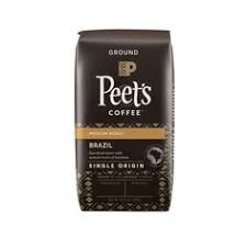 Peet S Brazil Single Origin Medium Roast Ground Coffee 10 5oz In 2020 Peets Coffee Coffee Coffee Grounds
