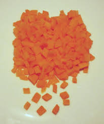 The secret is to make them all look uniform with neat edges. Brunoise Wikipedia
