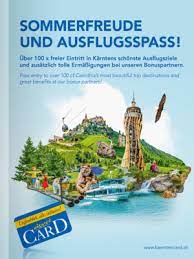 Der ort ist auch dem finanzamtsbereich klagenfurt zugeteilt. Karnten Card Ausflugsziele Und Urlaub In Karnten Osterreich